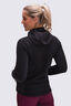 Macpac Women's Mountain Hooded Fleece Jacket, True Black, hi-res