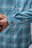 Macpac Men&rsquo;s Vale Long-Sleeve Shirt, Camp Teal Check, hi-res
