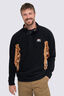 Macpac Men's Heritage Fleece Pullover, Black/Bone Brown, hi-res