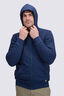 Macpac Men's Waffle Sherpa Hooded Jacket, Navy Iris, hi-res