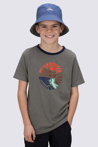 Macpac Kids' Abstract Nature Fairtrade Organic Short Sleeve T-Shirt, Agave, hi-res