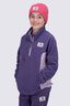 Macpac Kids' Heritage Fleece Pullover, Loganberry/Seafog, hi-res