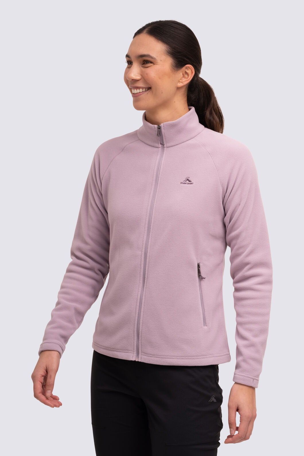 Macpac Women's Tui Fleece Jacket, Seafog, hi-res