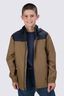 Macpac Kids' Pack-It Jacket V2, Black/Kangaroo, hi-res