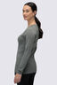 Macpac Women's 150 Merino V-Neck Top, Agave Marle, hi-res