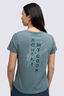 Macpac Women's Aoraki Topo Fairtrade Organic Short Sleeve T-Shirt, Goblin Blue, hi-res