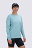 Macpac Women's brrr° Long Sleeve T-Shirt, Aqua Haze, hi-res
