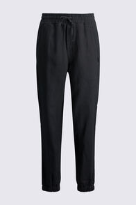 Macpac Women's Linen Joggers, Black, hi-res