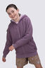 Macpac Kids' Waffle Sherpa Hooded Jacket, Grapeade, hi-res
