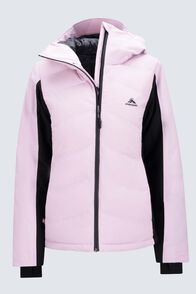 Macpac Women's Carve Ski Jacket, Black/Festival Bloom, hi-res