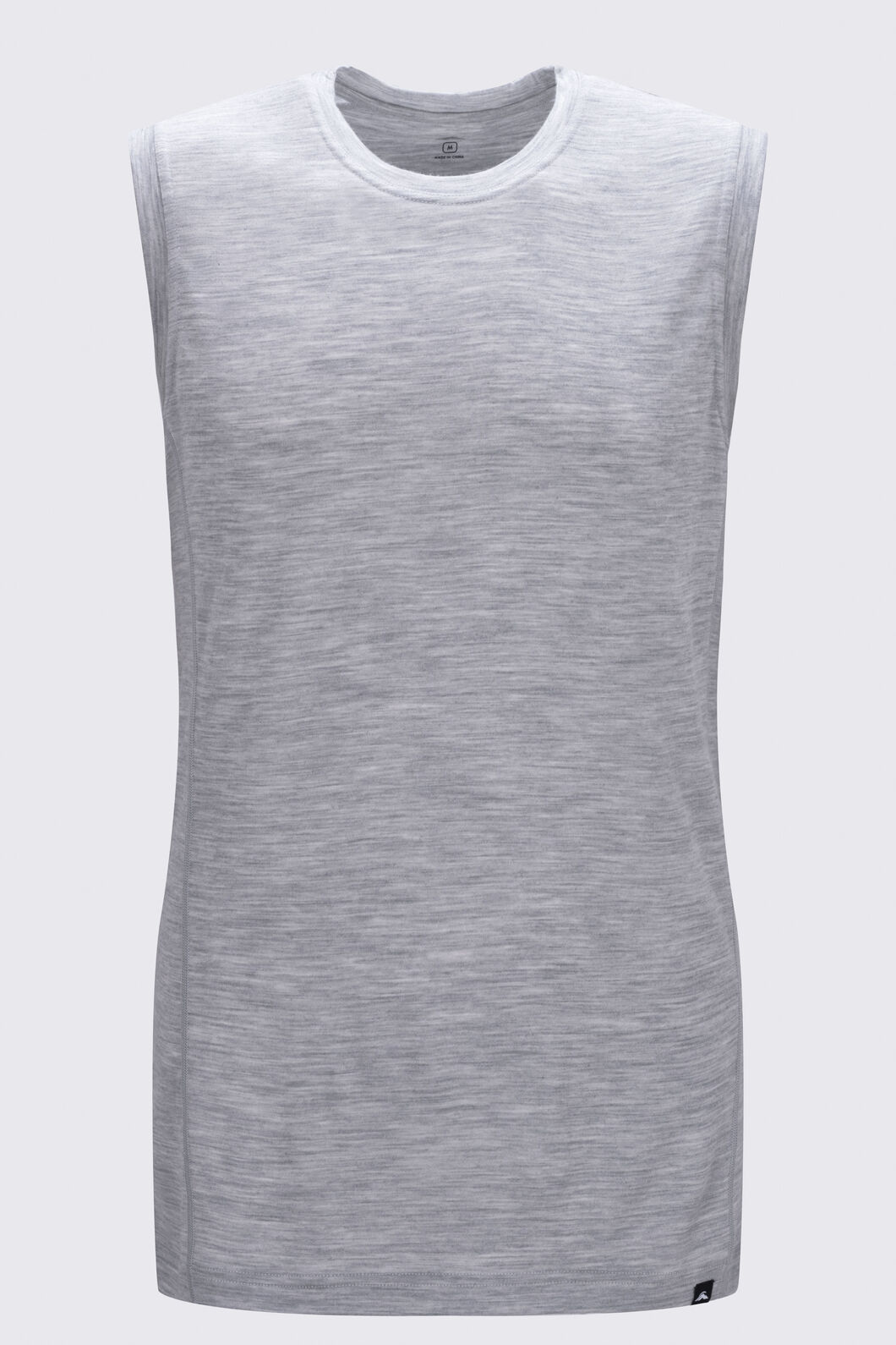 Macpac Men's 150 Merino Singlet, Light Grey Marle, hi-res