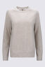 Macpac Women&rsquo;s 280 Merino Long Sleeve Crew, Moonbeam Marle, hi-res