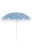 Wanderer Warlukurlangu Beach Umbrella 2m, Blue Print, hi-res