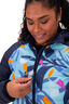 Macpac Women's Uber Light Hooded Down Jacket, Botanical Print, hi-res