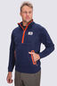 Macpac Men's Originals Fleece Pullover, Baritone Blue/Rooibos Tea, hi-res