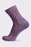 Macpac Footprint Sock, Black Plum/Elderberry Polka, hi-res