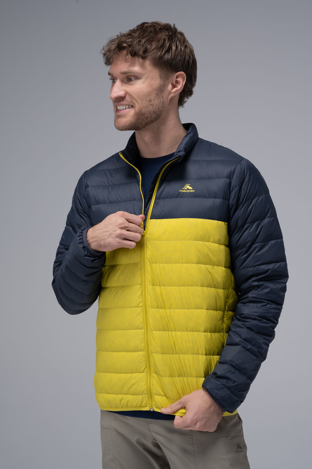 Macpac Men's Uber Light Down Jacket ♺, Snake Eyes/India Ink, hi-res