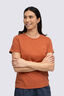 Macpac Women's Vintage Embroidered Fairtrade Organic Cotton Short Sleeve T-Shirt, Auburn, hi-res