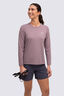 Macpac Women's brrr&deg; Long Sleeve T-Shirt, Moonscape Marle, hi-res