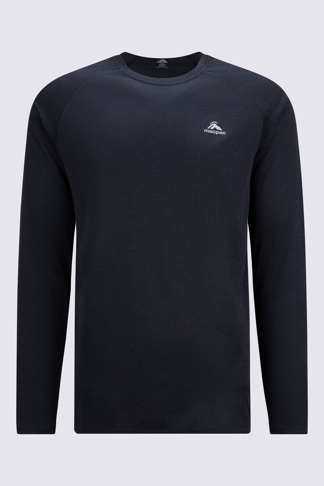 Macpac Men's Cass Long-Sleeve T-Shirt, BLACK MARLE, hi-res