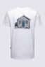 Macpac Men's Cameron Hut Fairtrade Organic Cotton Short Sleeve T-Shirt, White, hi-res