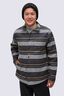 Macpac Men's Hudson Overshirt, Asphalt Stripe, hi-res