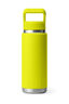 YETI® Rambler® Bottle with Straw Cap — 26 oz, Firefly Yellow, hi-res
