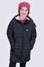 Macpac Kids' Uber Light Hooded Down Coat ♺, Black, hi-res