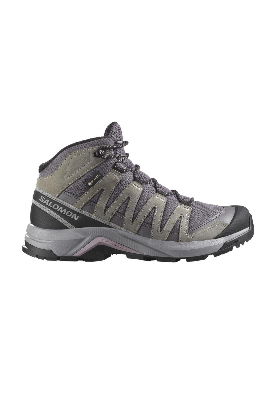 Salomon Women's X-Adventure Recon GTX Mid Hiking Boots, Excalibur/Gull/Nirvana, hi-res