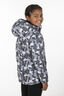 Macpac Kids' Pulsar Alpha Hooded Insulated Jacket, Black/Black Print, hi-res