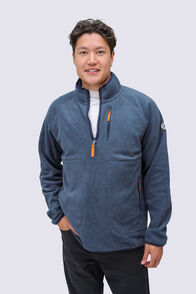 Macpac Men's Transit Fleece Pullover, Odyssey Heather, hi-res