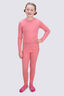 Macpac Kids' 220 Merino Long Johns, strawberry Ice, hi-res