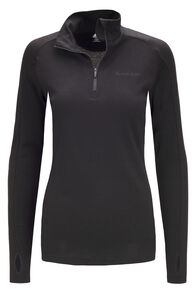 Macpac Women's Kauri 280 Merino Pullover, Black, hi-res