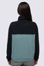 Macpac Women&rsquo;s Heritage Fleece Pullover, Black/North Atlantic, hi-res