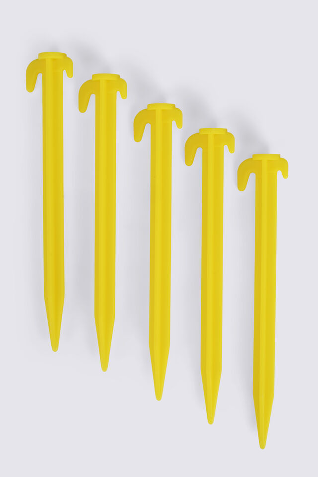 Macpac Beach Shelter Sand Peg Set, Yellow