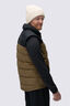 Macpac Men's Halo Down Vest ♺, Black/Kangaroo, hi-res