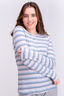 Macpac Women's Ella 180 Merino Long Sleeve T-Shirt, Arona Stripe, hi-res
