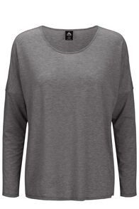 Macpac Women's Eva Long Sleeve T-Shirt, Black, hi-res