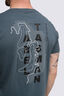 Macpac Men's Abel Tasman Topo Fairtrade Organic Cotton Short Sleeve T-Shirt, Dark Slate, hi-res