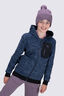 Macpac Kids&rsquo; Dune Reversible Wind Fleece, Black/Bering Sea Mountain prin, hi-res