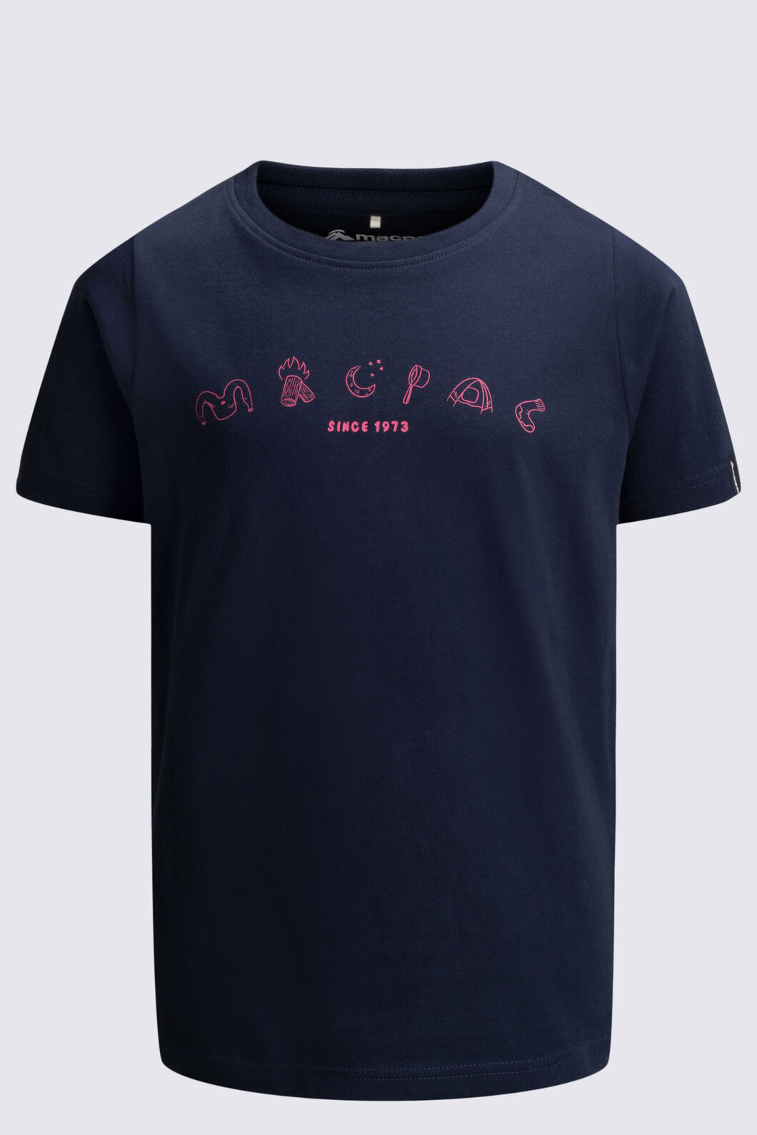Macpac Kids' Base Camp T-Shirt, Navy, hi-res