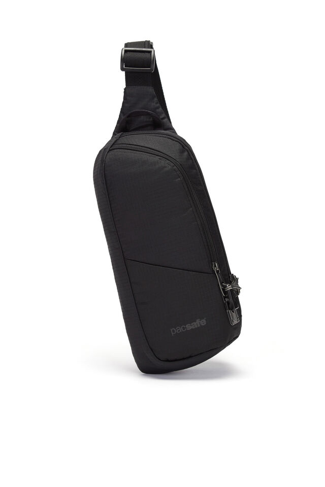 Pacsafe Vibe 150 Sling Pack, JET BLACK, view 1