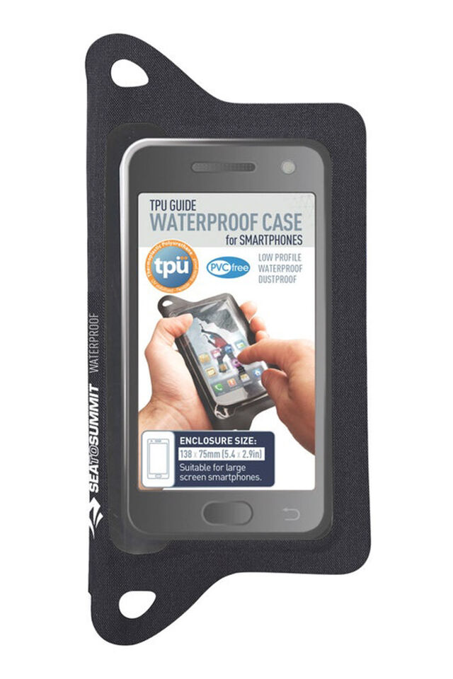 Sea to Summit TPU Guide Waterproof Phone Case — Regular, Black, view 1