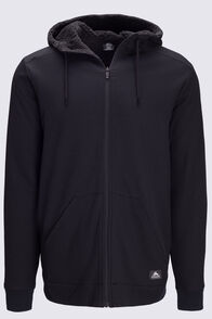 Macpac Men's Waffle Sherpa Jacket, Black, hi-res