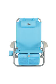 Macpac Folding Beach Recliner, Blue Mist, hi-res