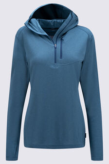 Macpac Women's Prothermal Hooded Fleece Top, Tapestry