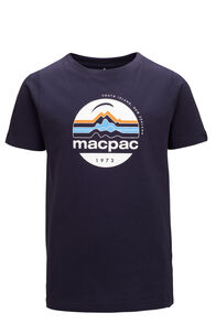 Macpac Kids' Retro Short Sleeve Tee, BLUE NIGHTS, hi-res