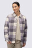 Macpac Women's Alma Fleece Lined Shirt, Rabbit Check, hi-res