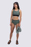 Macpac Women's Southshore Bikini Top, Black/Duck Green, hi-res