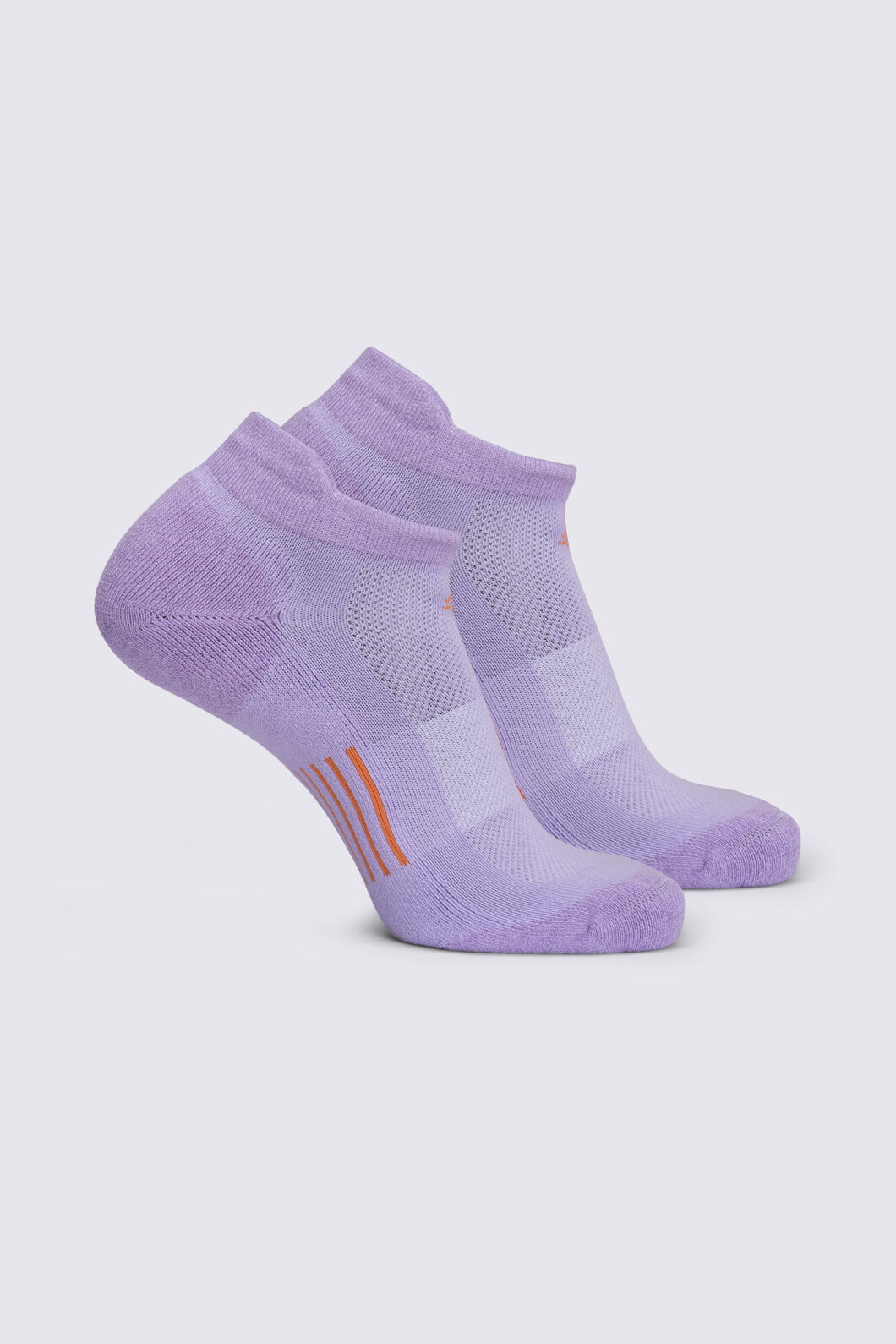 Macpac Trail Ankle Sock &mdash; 2 Pack, Purple Rose/Tangerine, hi-res